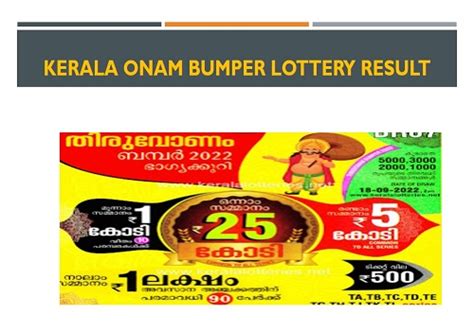 kerala lottery result bomber|Kerala State Lotteries Department.